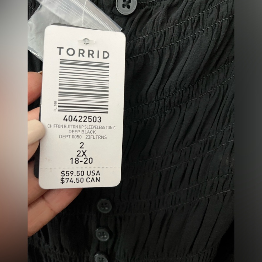 Torrid open front sheer topper 2 (2X) - Picture 7 of 8